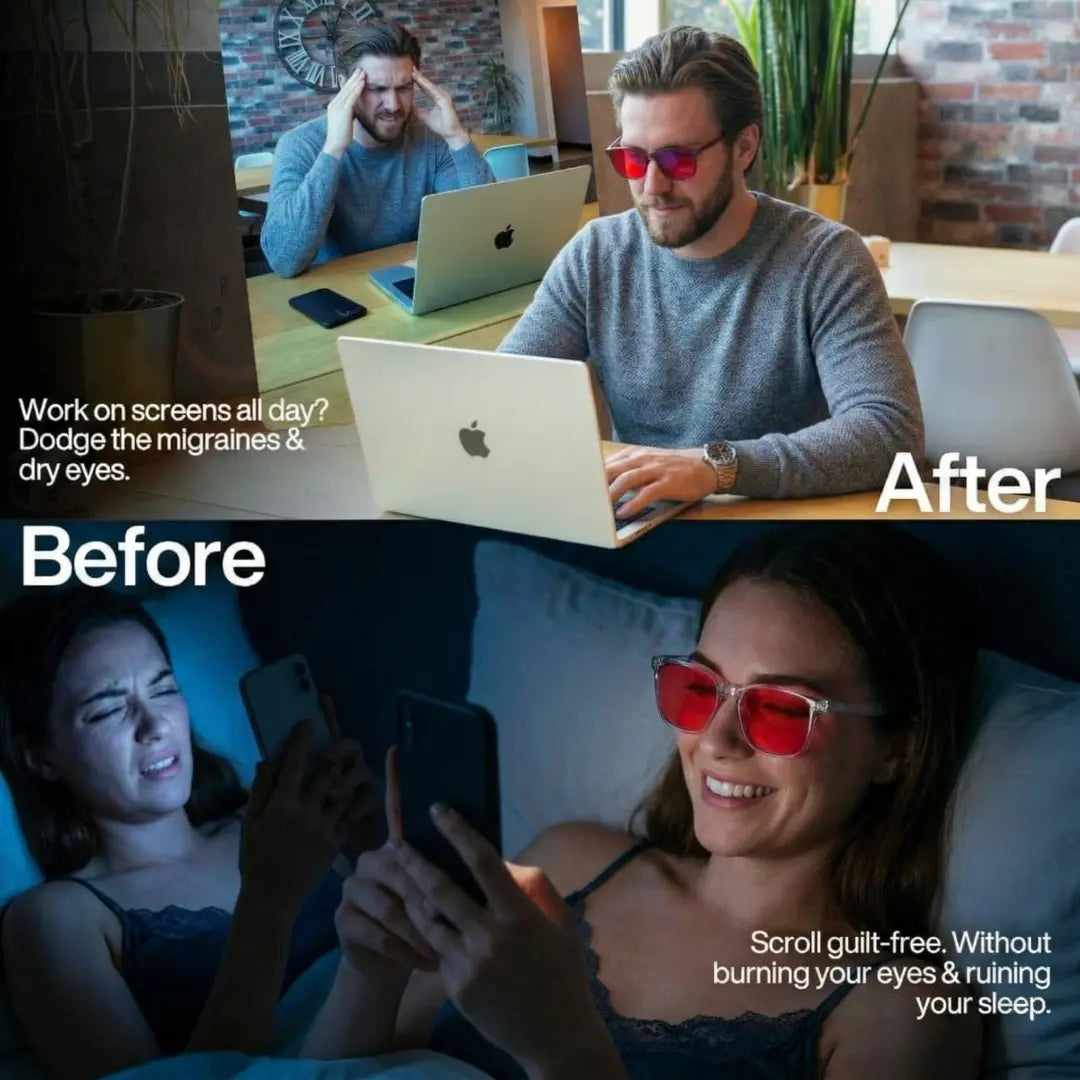 Oculys Circadian™: Bio-Hacking Blue Light Blocking Glasses (Day & Night Protocol)