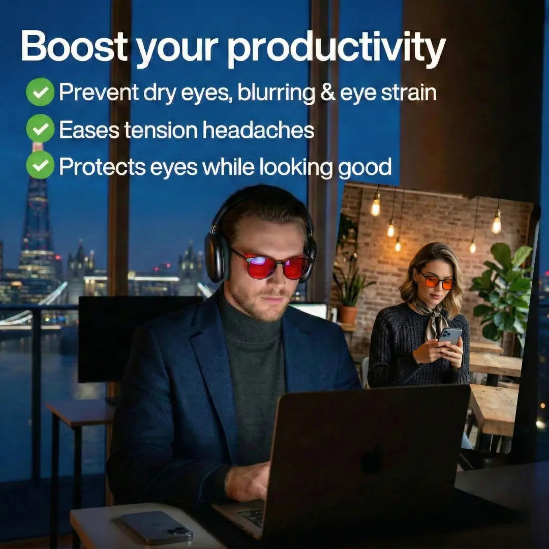 Oculys Circadian™: Bio-Hacking Blue Light Blocking Glasses (Day & Night Protocol)
