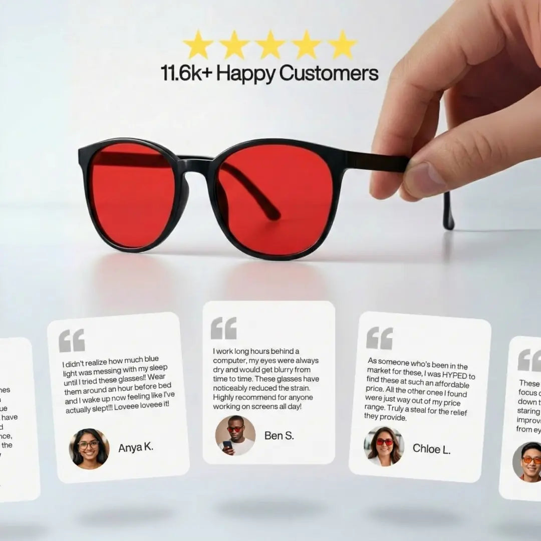 Oculys Circadian™: Bio-Hacking Blue Light Blocking Glasses (Day & Night Protocol)